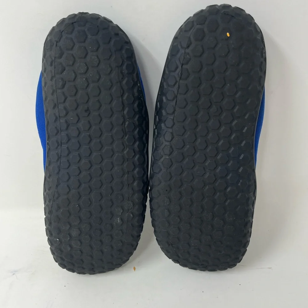 Surf Moc Beach Shoes Mens 4 Blue Black & Yellow Water Used Great Condition GHO0.
